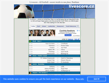 Tablet Screenshot of livescore.cz