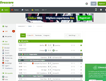 Tablet Screenshot of livescore.it